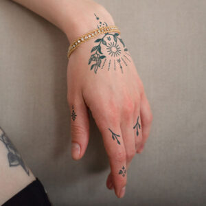 Small Floral Berber Hand Pack | Semi-Permanent Tattoo